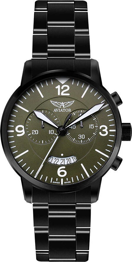 Aviator Watch Vintage Airacobra Chrono D