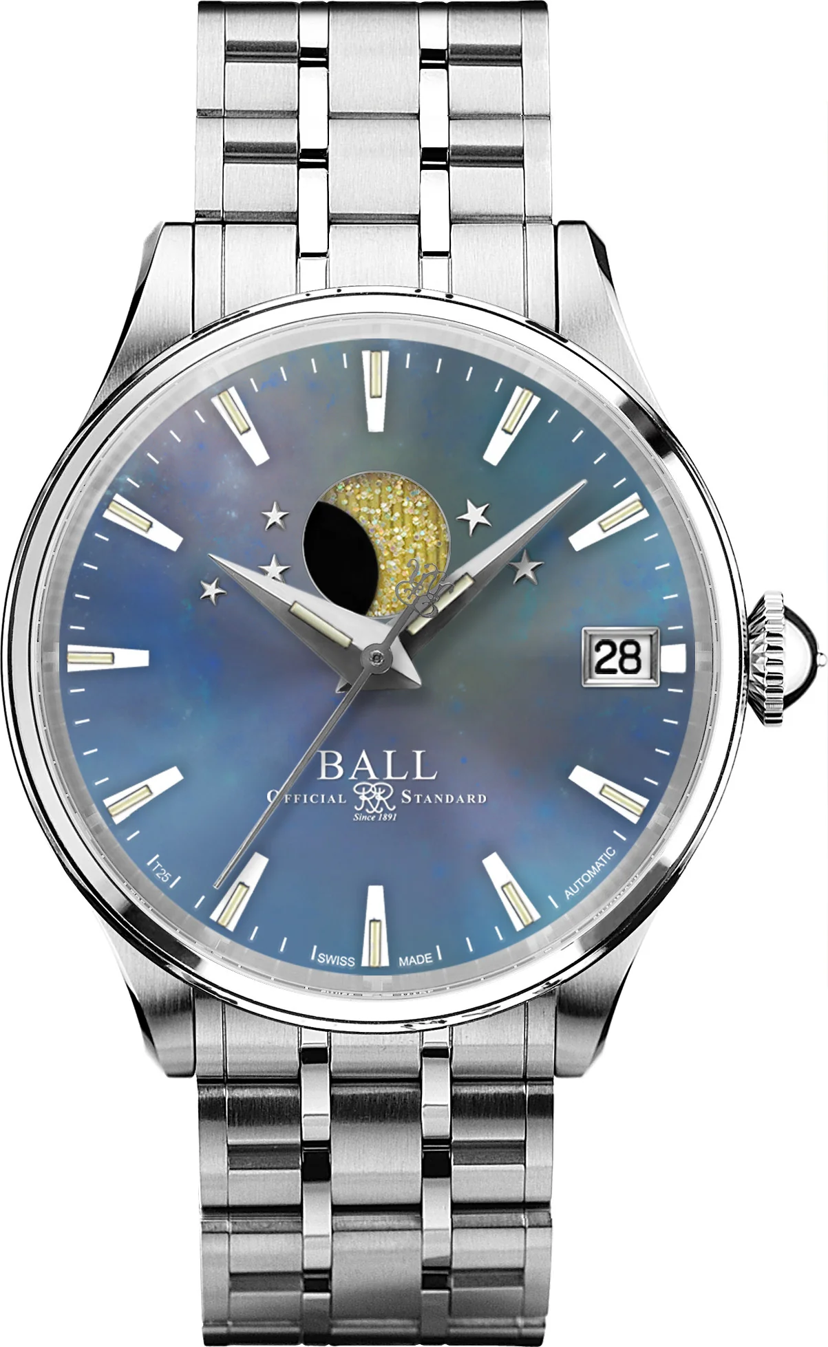 Ball Watch Company Trainmaster Moon Phase Ladies