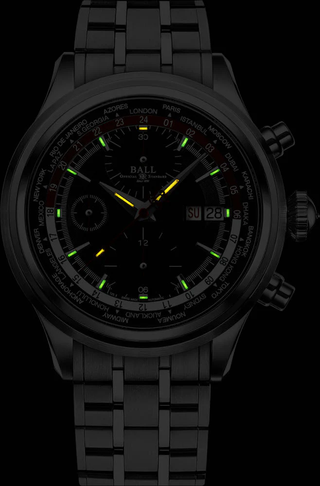 Ball Watch Company Trainmaster Worldtime Chronograph - Image 2