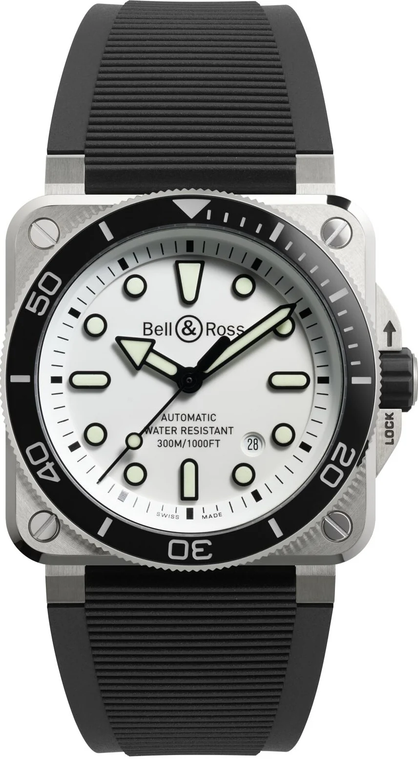 Bell & Ross BR 03 Diver White Steel Watch