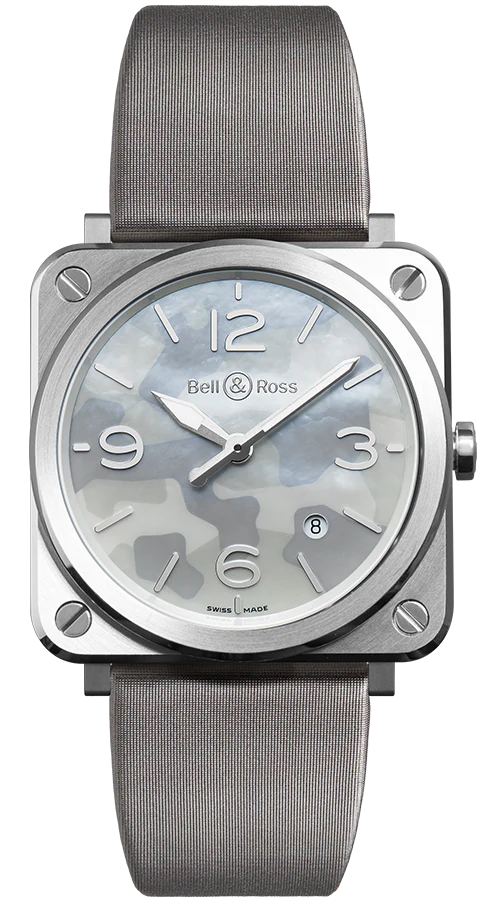 Bell & Ross Watch BRS Grey Camouflage Quartz