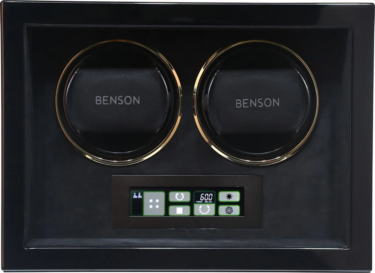 Benson Watch Winder Compact Double 2.BG Black - Image 2