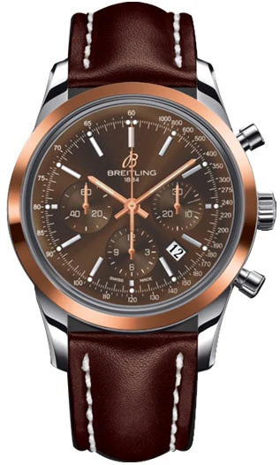 Breitling Watch Transocean Chronograph Red Gold