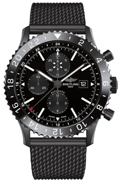 Breitling Watch Chronoliner Blacksteel Black