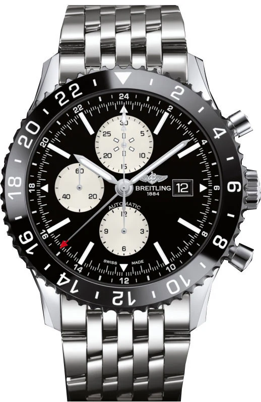 Breitling Watch Chronoliner Steel Black