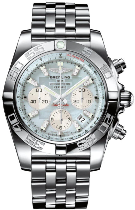 Breitling Watch Chronomat 44 Gray Pearl Diamond