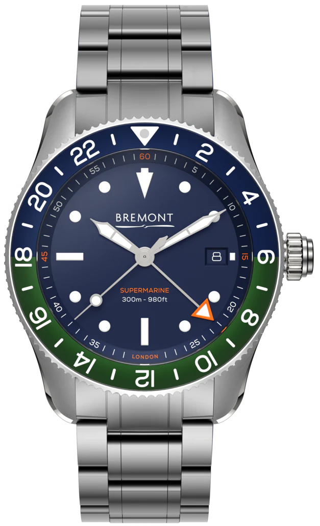Bremont Supermarine S302 GMT Blue Bracelet Watch