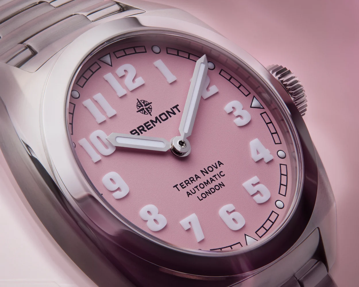 Bremont Terra Nova 38mm Pink Limited Edition Watch - Image 3