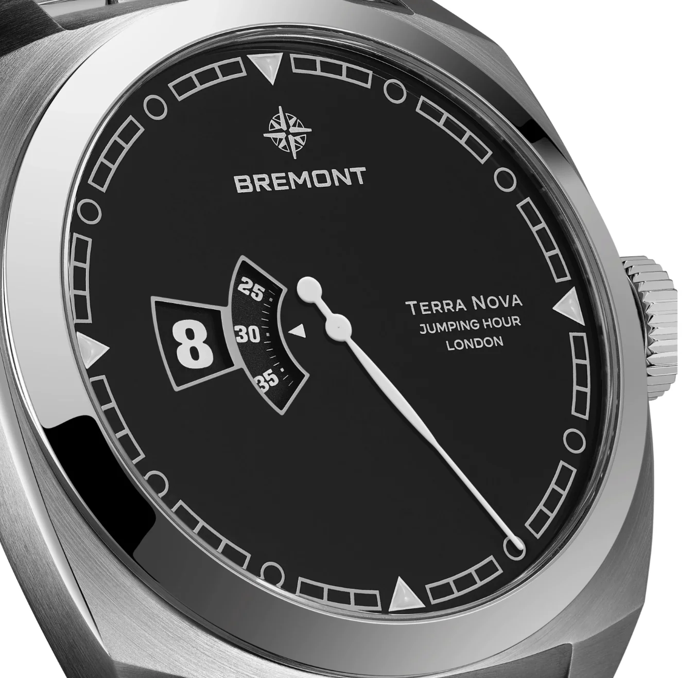 Bremont Terra Nova 40.5 Jumping Hour Bracelet Watch - Image 5