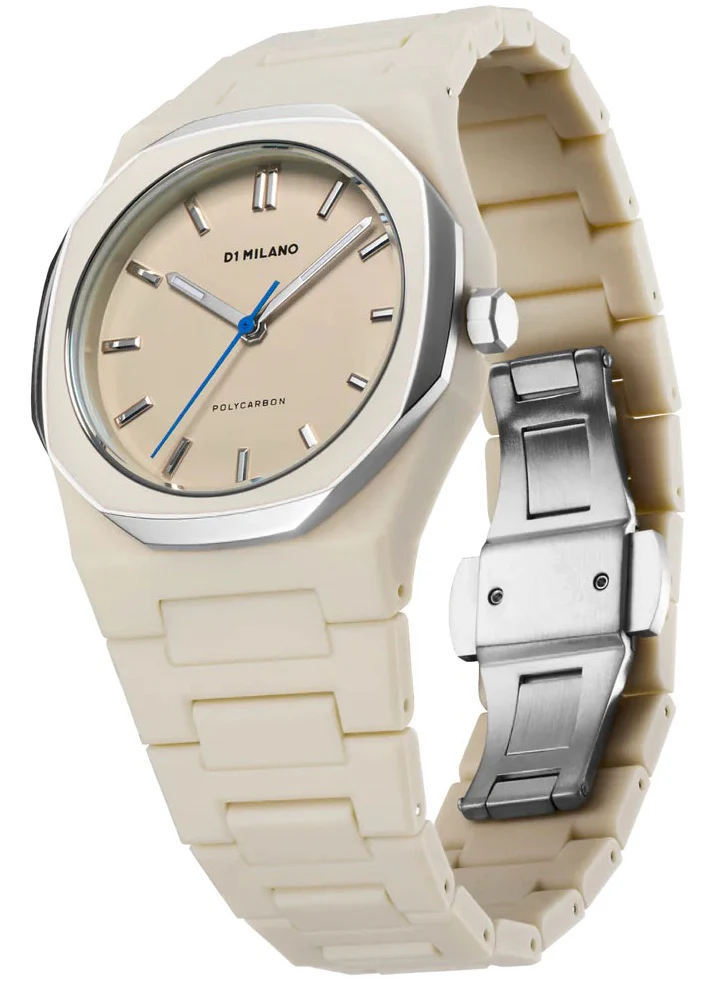 D1 Milano Polycarbon Grey Mesh Watch - Image 2