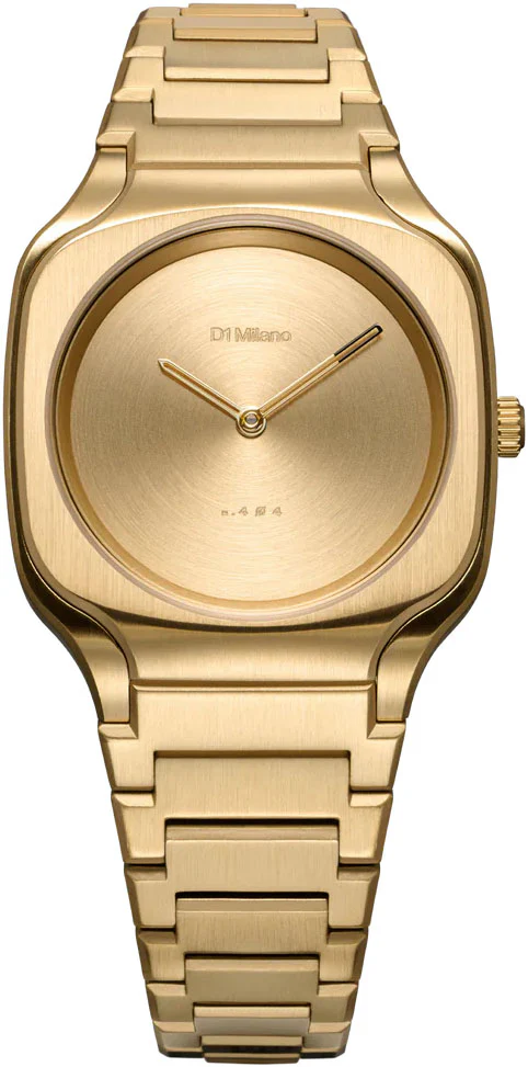 D1 Milano Square Disco Gold Watch