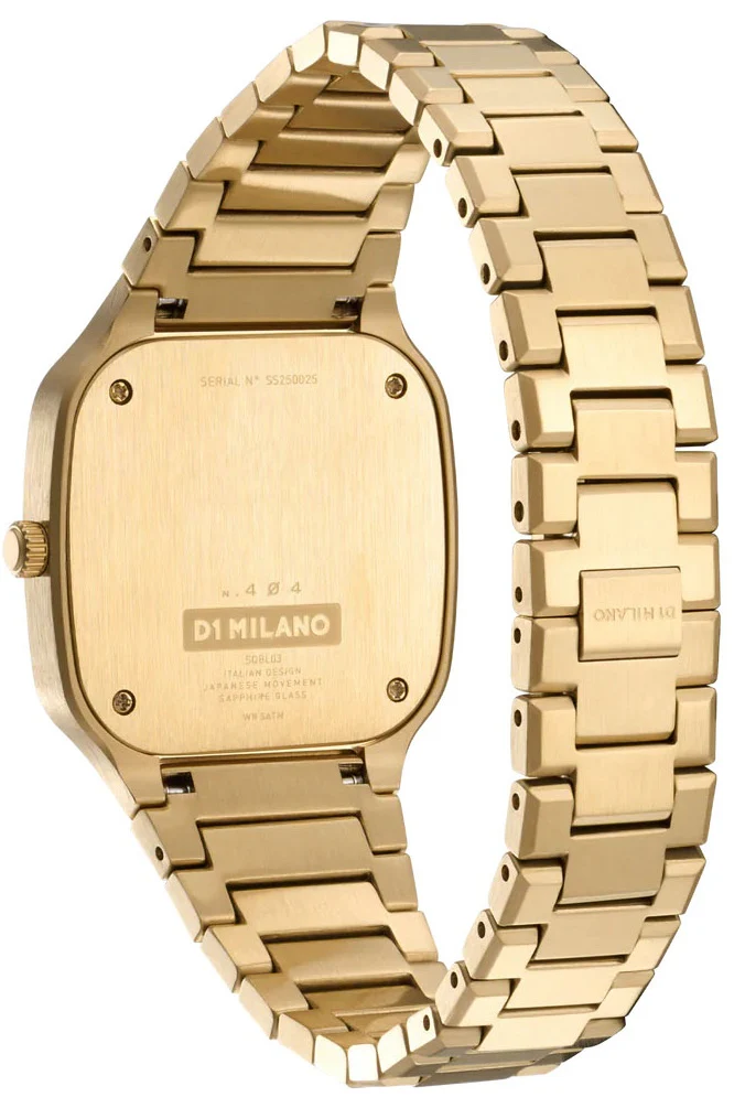 D1 Milano Square Disco Gold Watch - Image 3