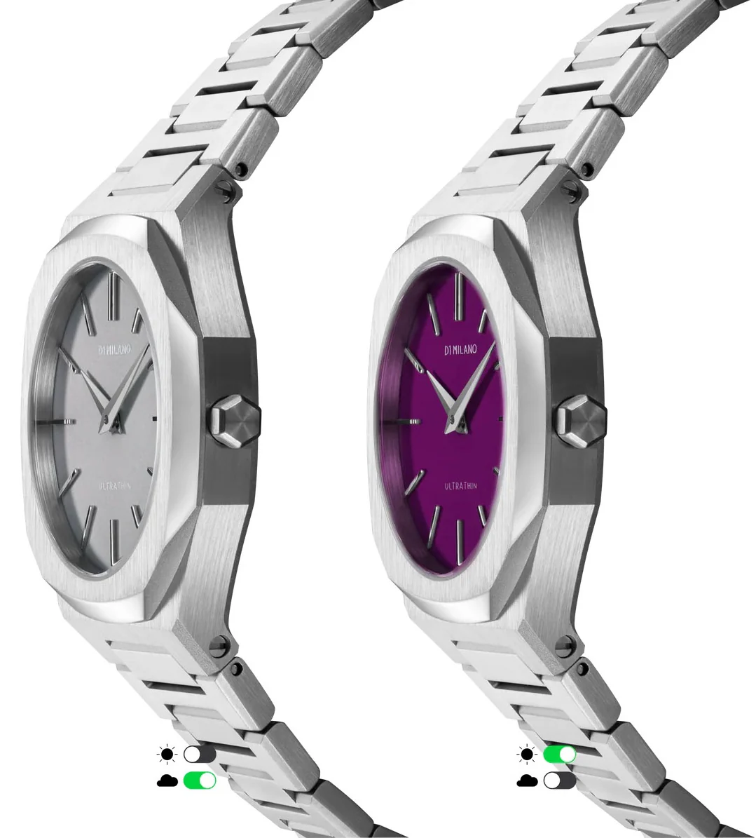 D1 Milano Ultra Thin Solar Sync Watch - Image 3