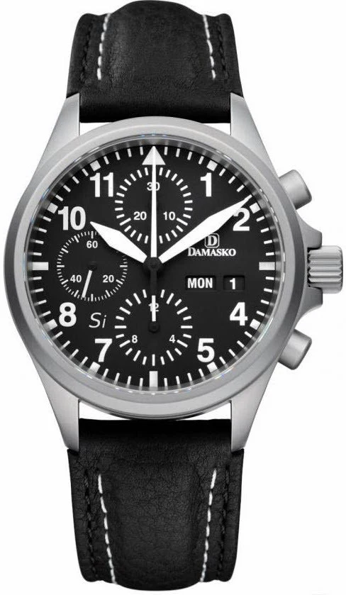 Damasko Watch DC 56Si Double Stitch Leather Pin