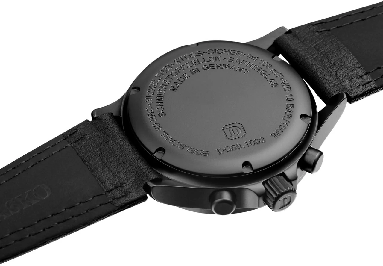 Damasko Watch DC 58 Black PVD Leather Pin D - Image 4