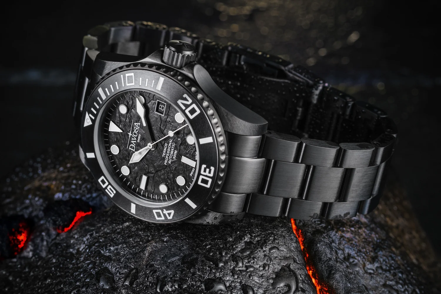 Davosa Ternos Professional Black Rock Limited Edition Watch - Image 7