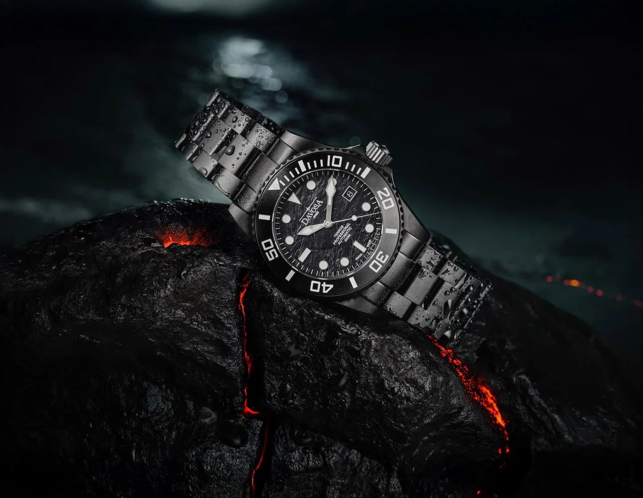 Davosa Ternos Professional Black Rock Limited Edition Watch - Image 9