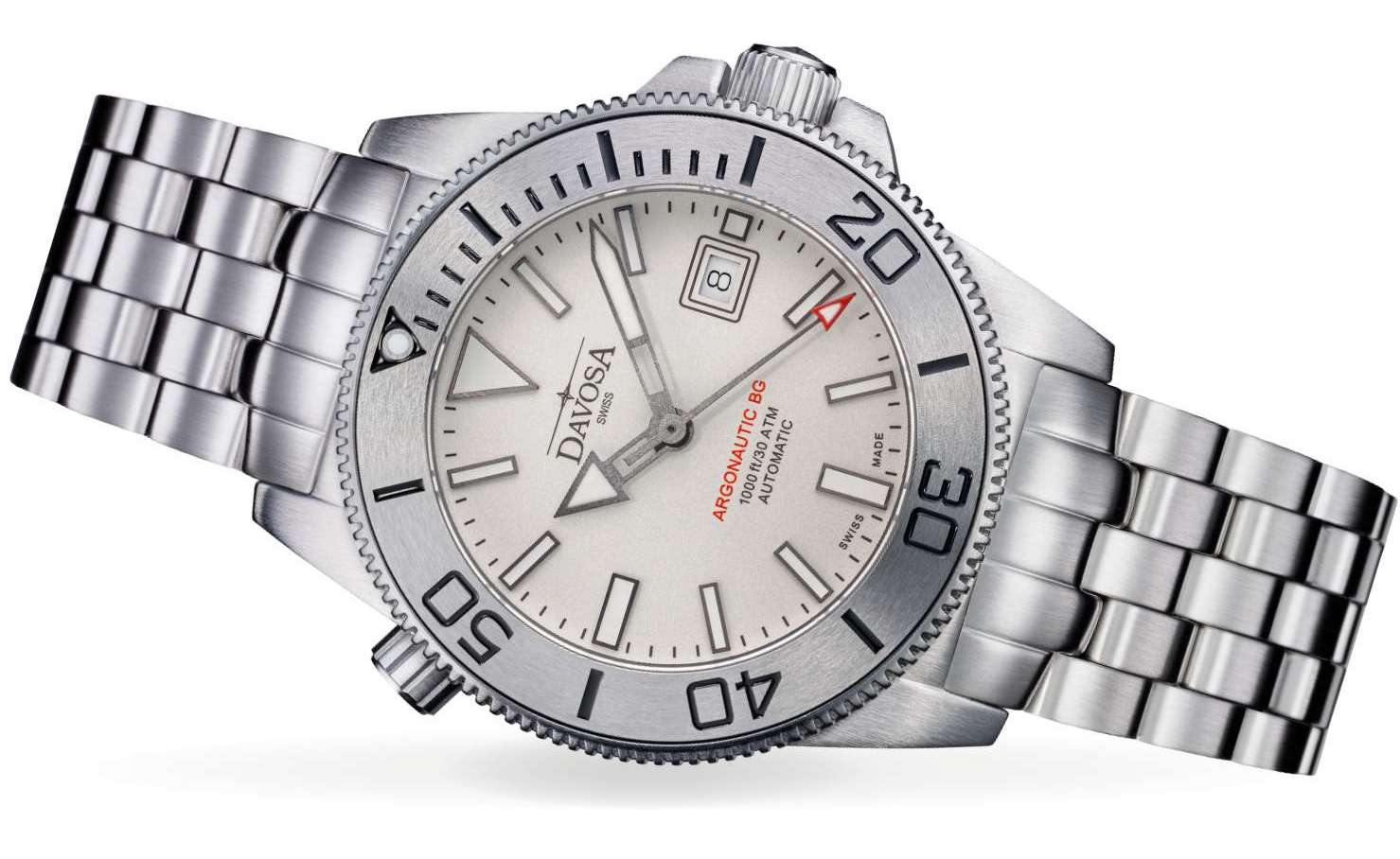 Davosa Argonautic BG Automatic White Watch - Image 3