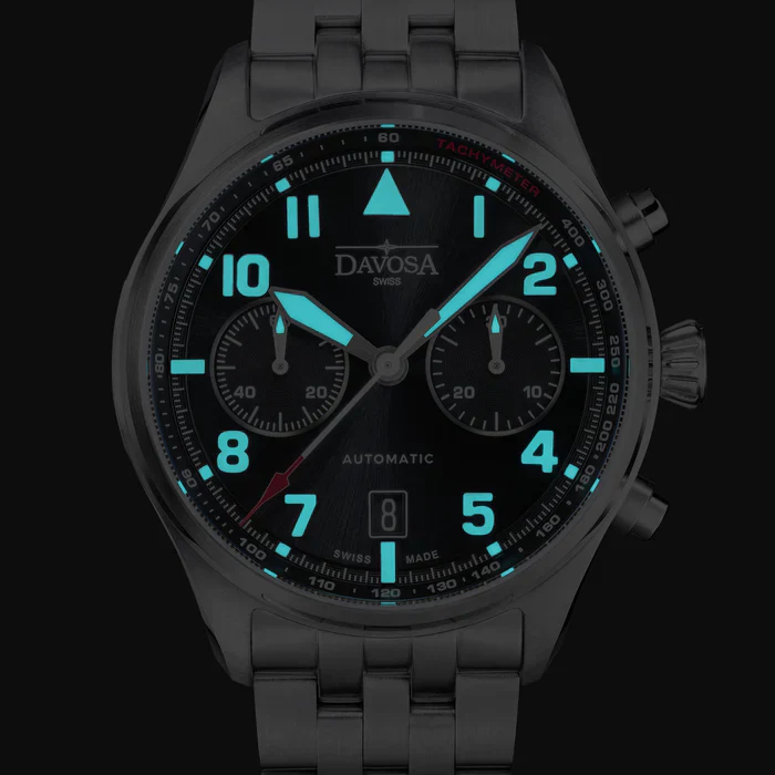 Davosa Watch Newton Chronograph Steel Bracelet - Image 11