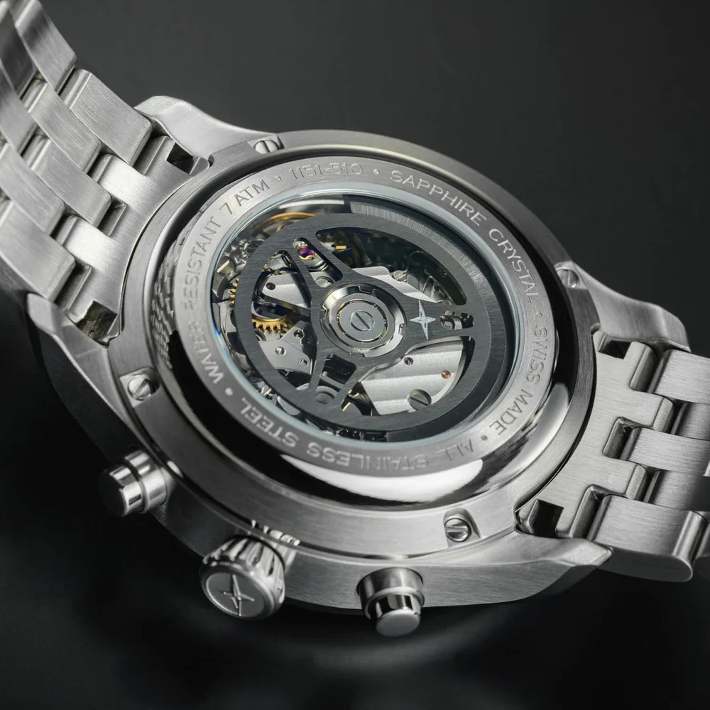 Davosa Newton Pilot Rally Blue Bracelet Limited Edition Watch - Image 3