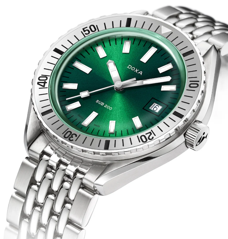Doxa Sub 200 Sea Emerald Stainless Steel Bracelet Watch - Image 2