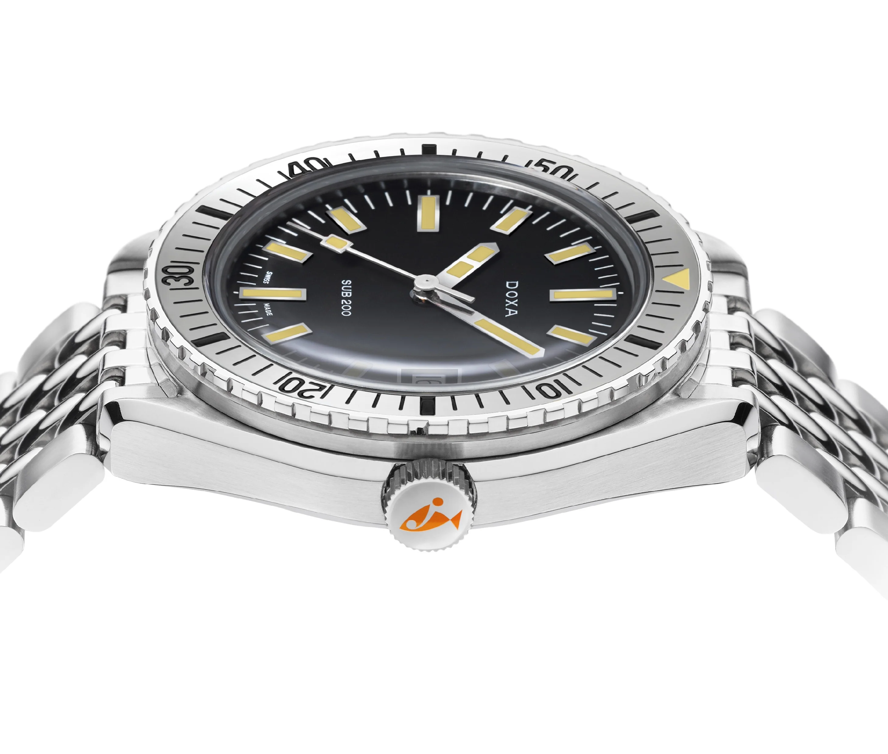 Doxa Sub 200 Sharkhunter Stainless Steel Bracelet Watch - Image 3