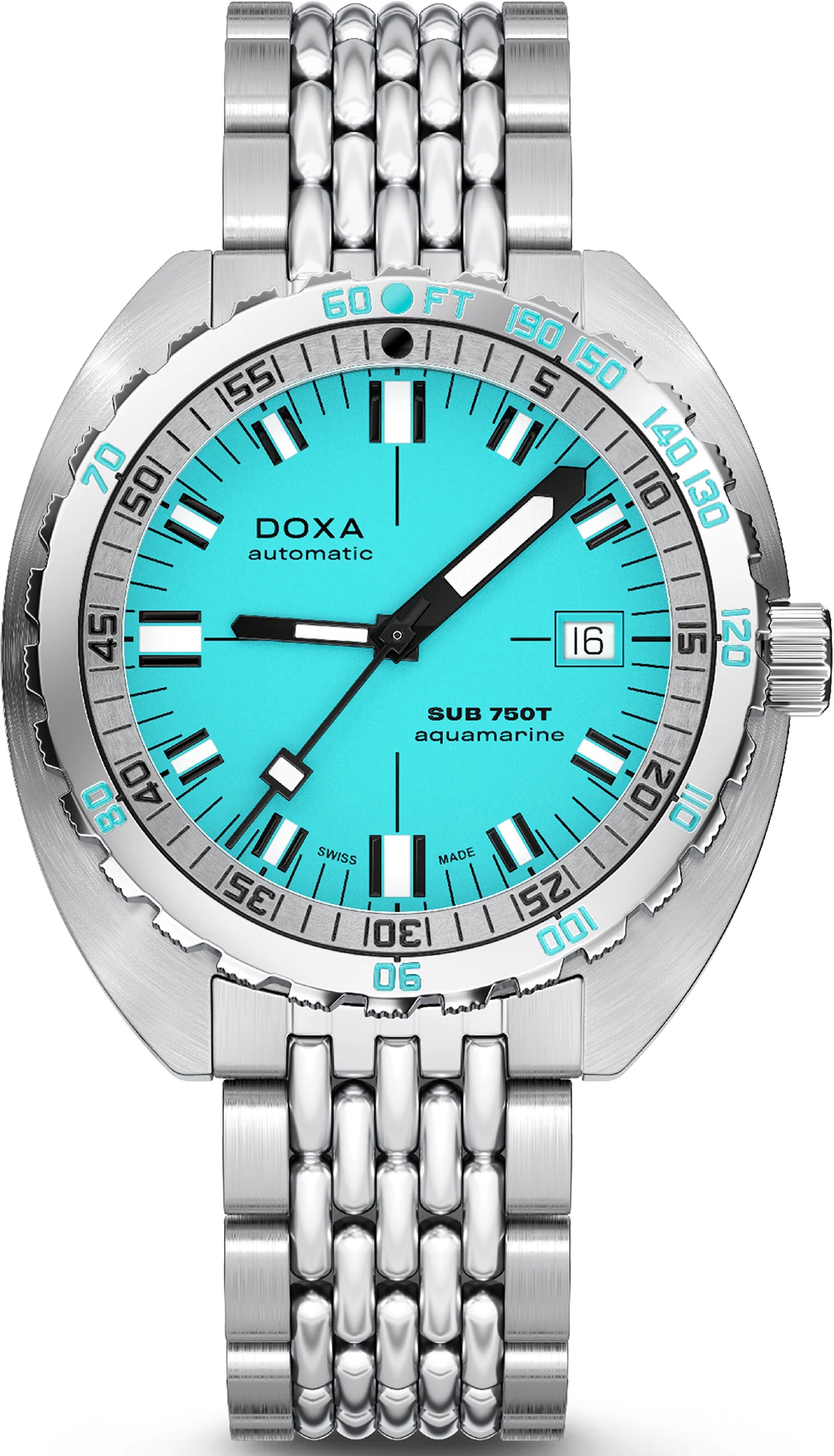 Doxa Sub 750T Aquamarine Bracelet Watch