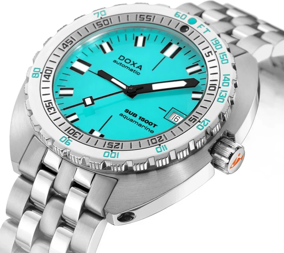 Doxa SUB 1500T Aquamarine Bracelet Watch - Image 2