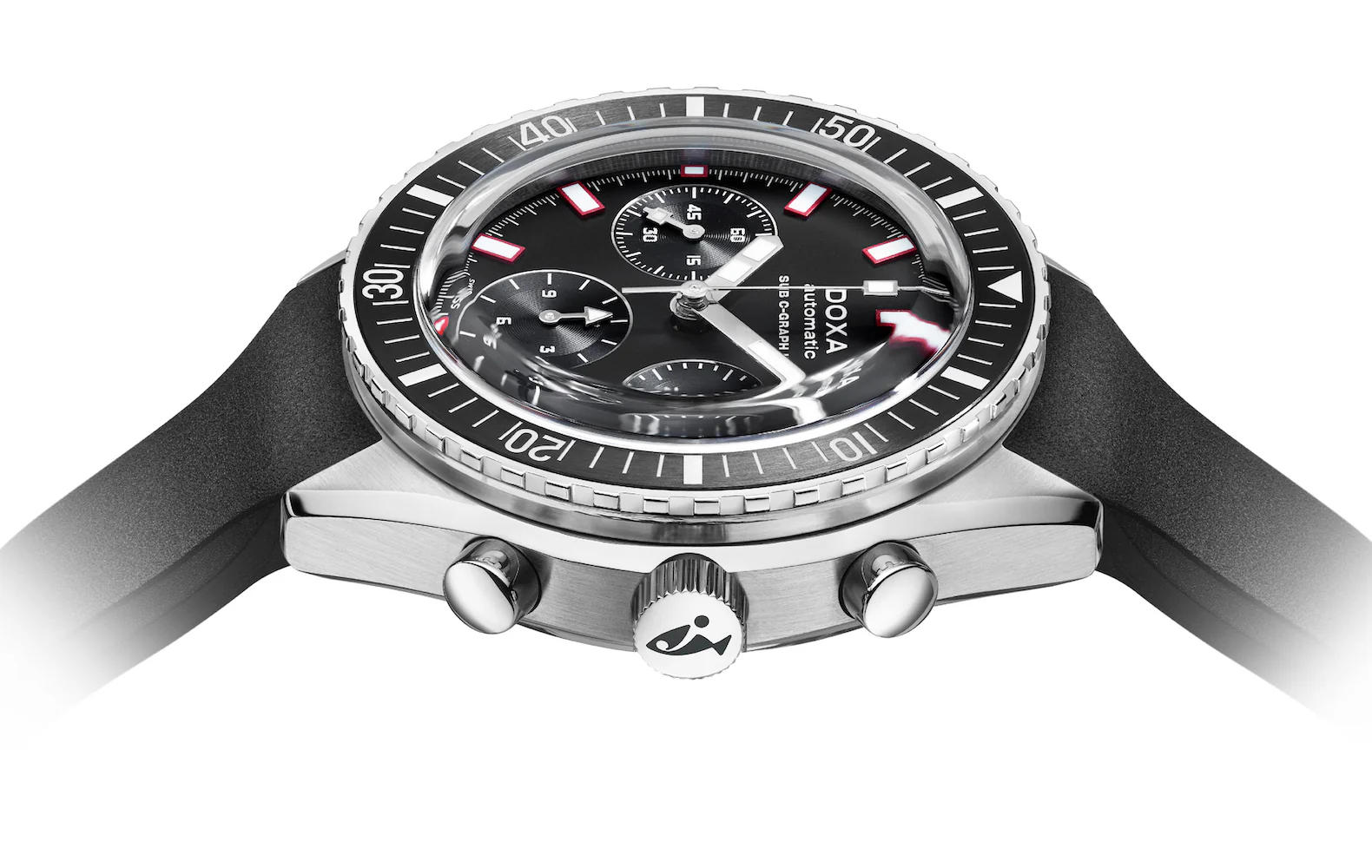 Doxa Sub 200 C-Graph II Sharkhunter Rubber Watch - Image 3