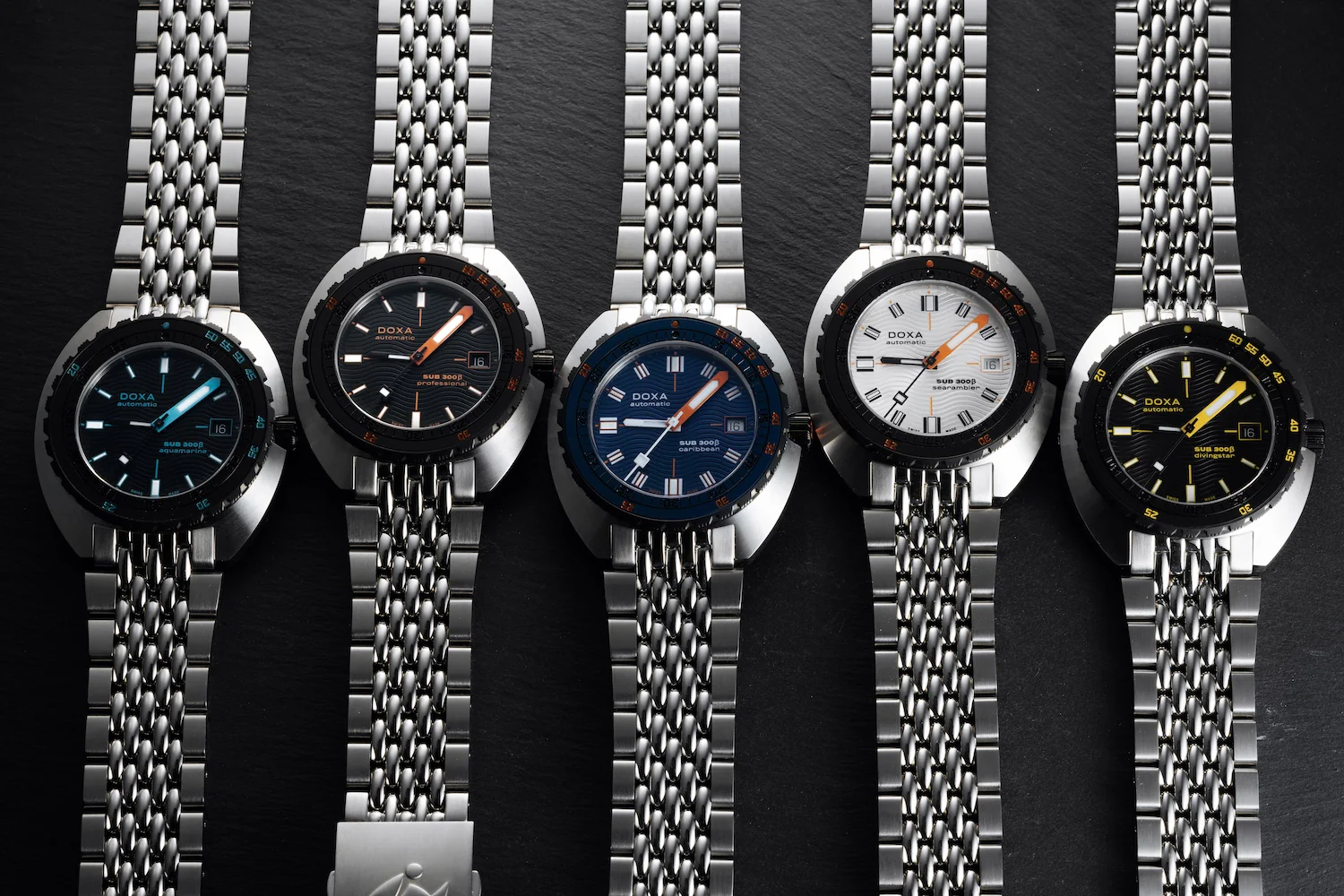 Doxa SUB 300 Beta Ceramic Steel Professional Bracelet Watch - Image 6