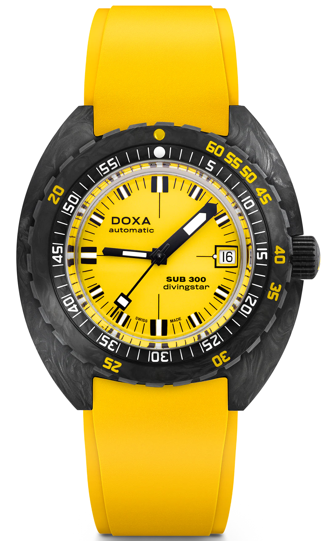 Doxa SUB 300 Carbon COSC Divingstar Rubber Watch