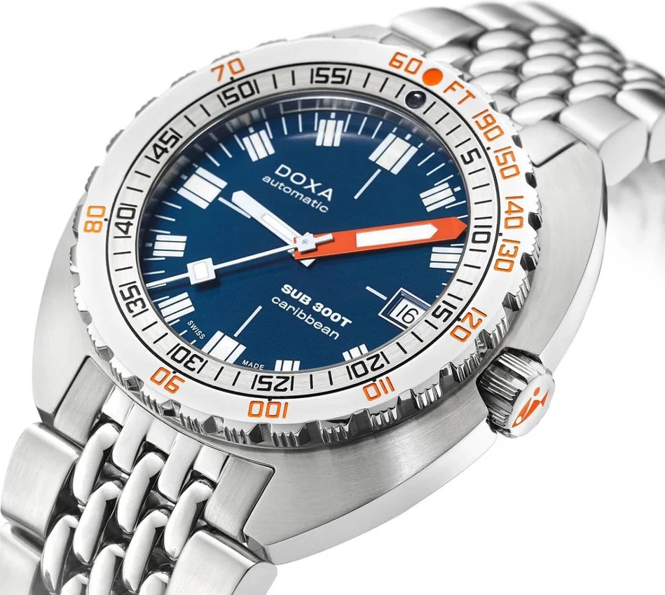 Doxa SUB 300T Caribbean Bracelet Watch - Image 2