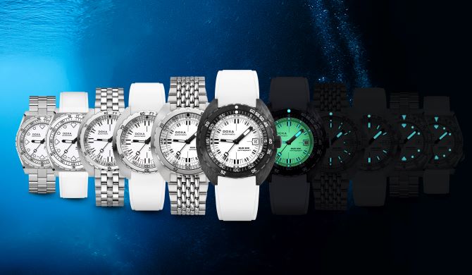 Doxa SUB 600T Whitepearl Bracelet Watch - Image 4