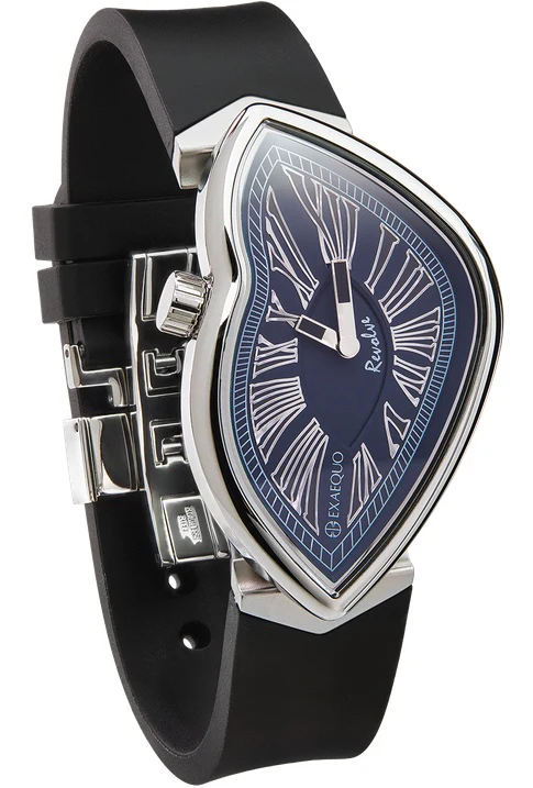 Exaequo Revolve Melting SS Blue Dial Watch - Image 2
