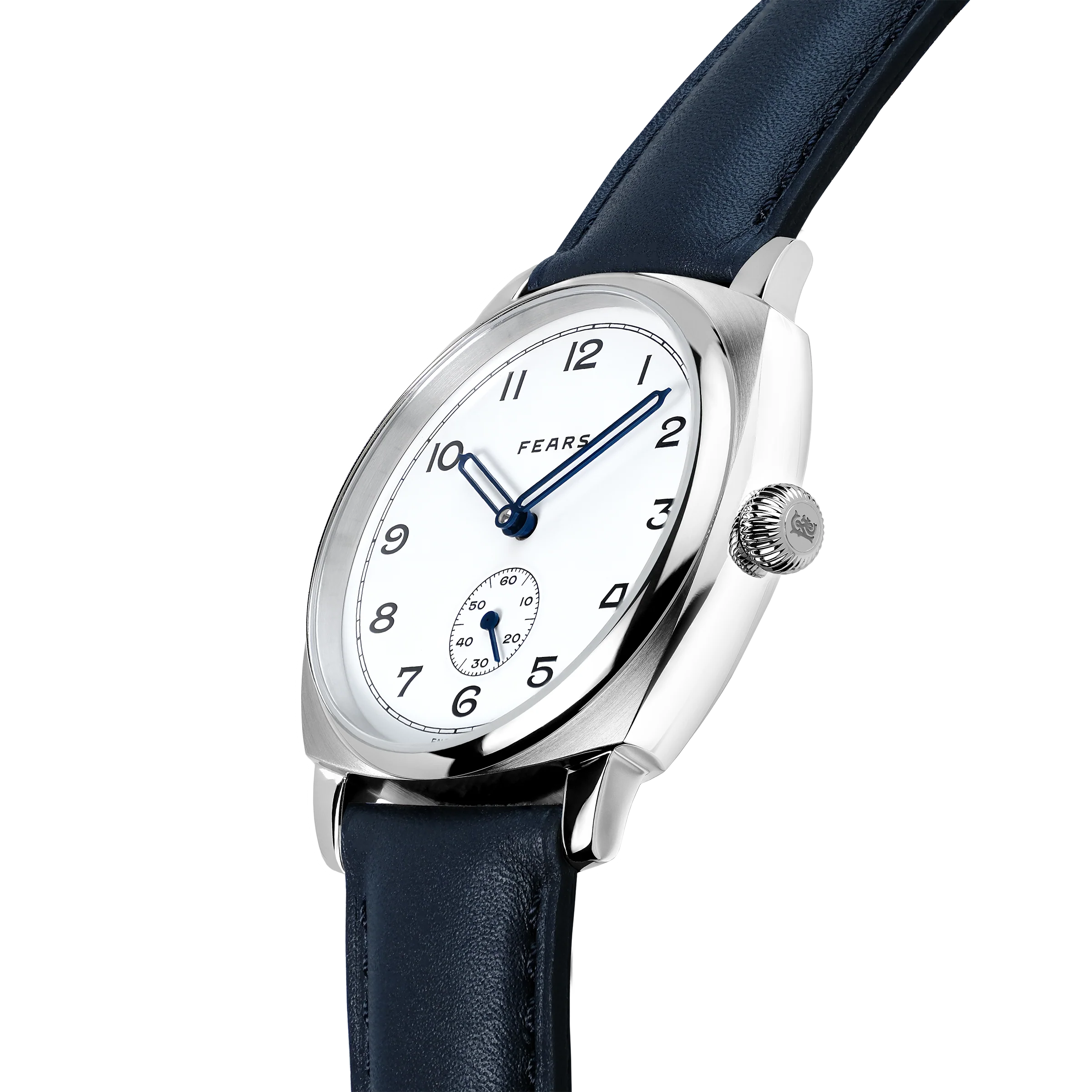 Fears Brunswick 38 Polar White Leather Strap Watch - Image 2