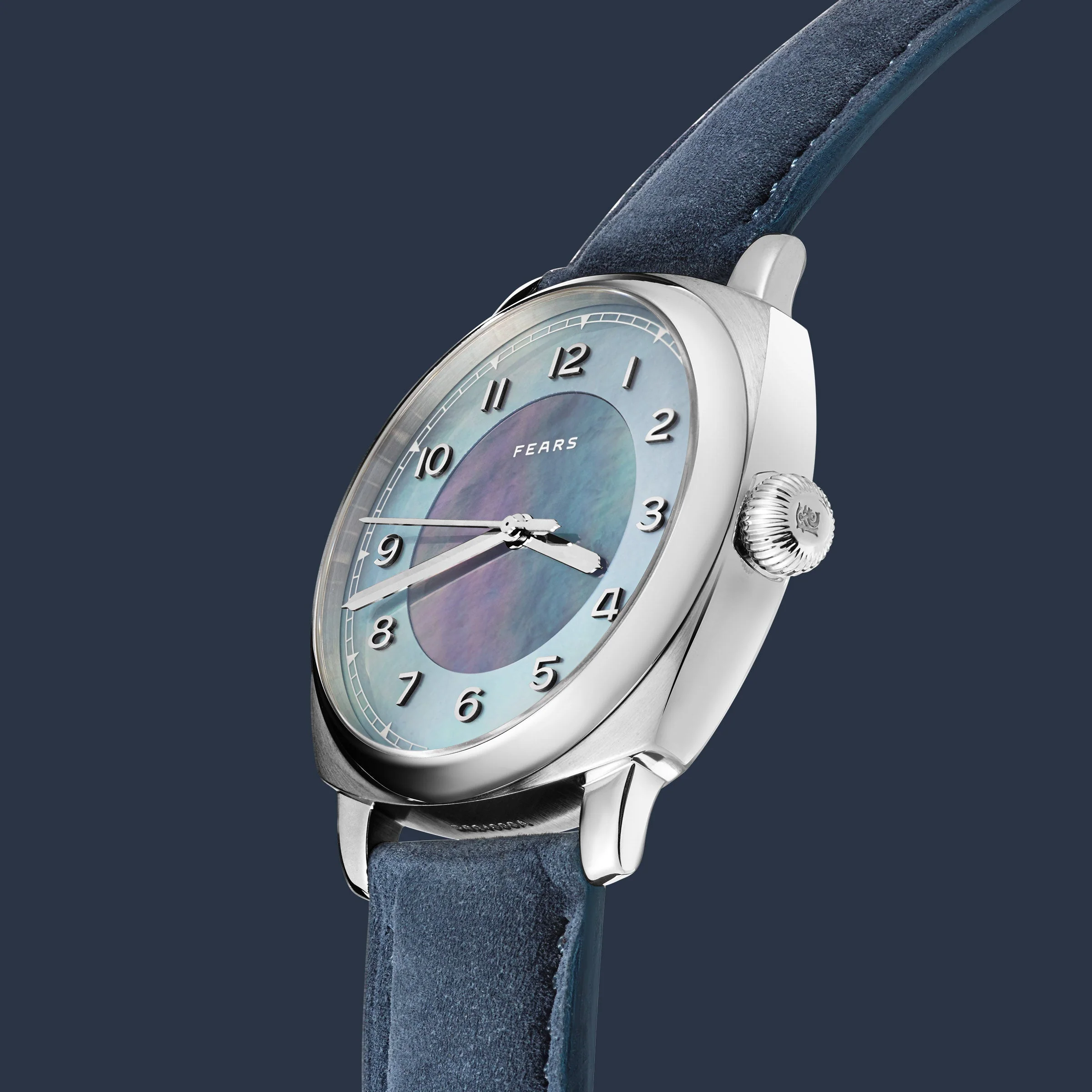 Fears Brunswick 40 Aurora Mother of Pearl Leather Strap Watch - Image 2
