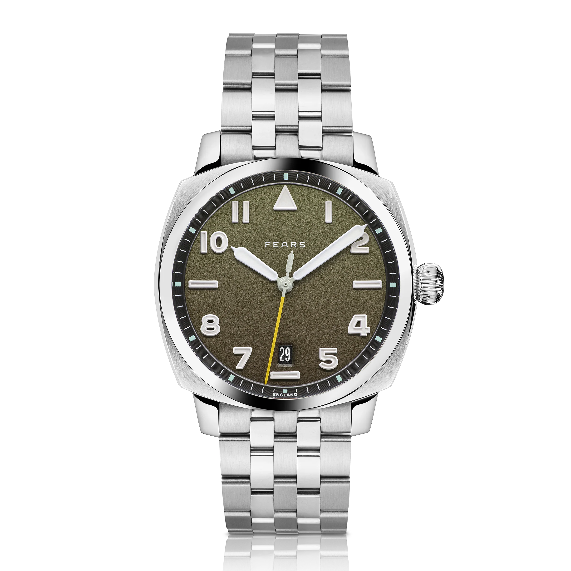 Fears Brunswick 40 Filton Squadron Green Bracelet Watch