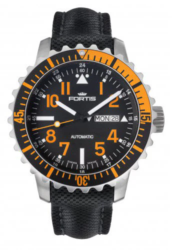 Fortis Watch Aquatis Marinemaster Orange