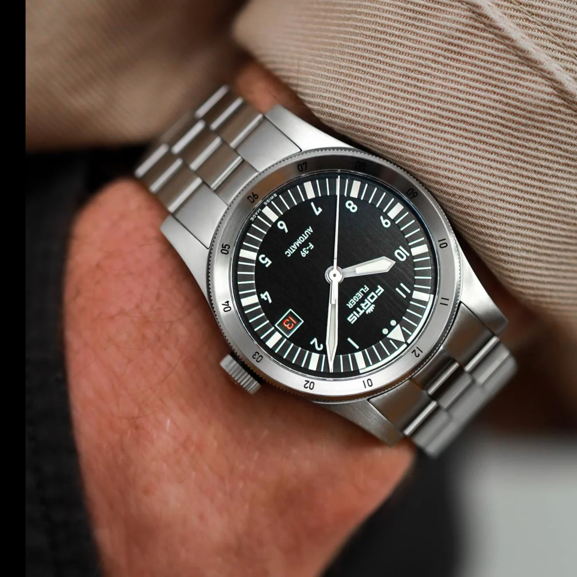 Fortis Flieger F-39 Automatic Black Watch - Image 2