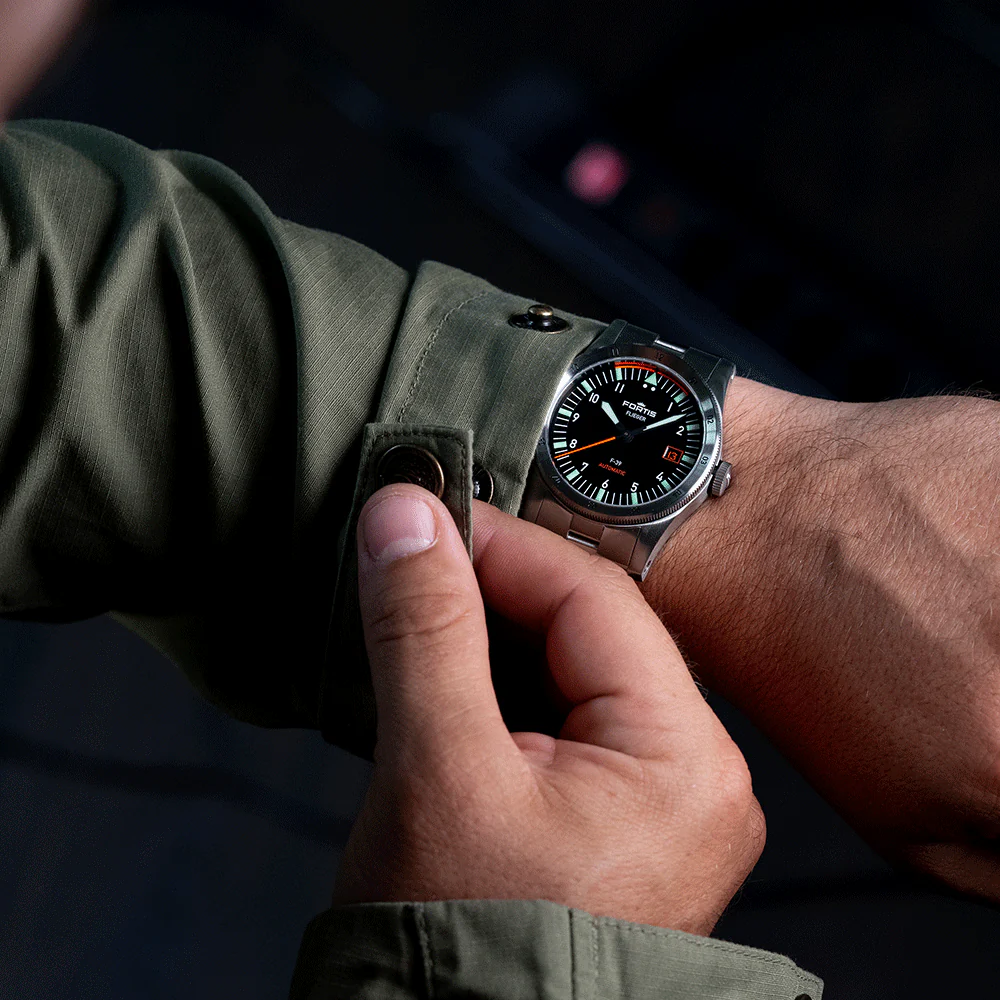 Fortis Flieger F-39 Automatic On Block Bracelet Watch - Image 9
