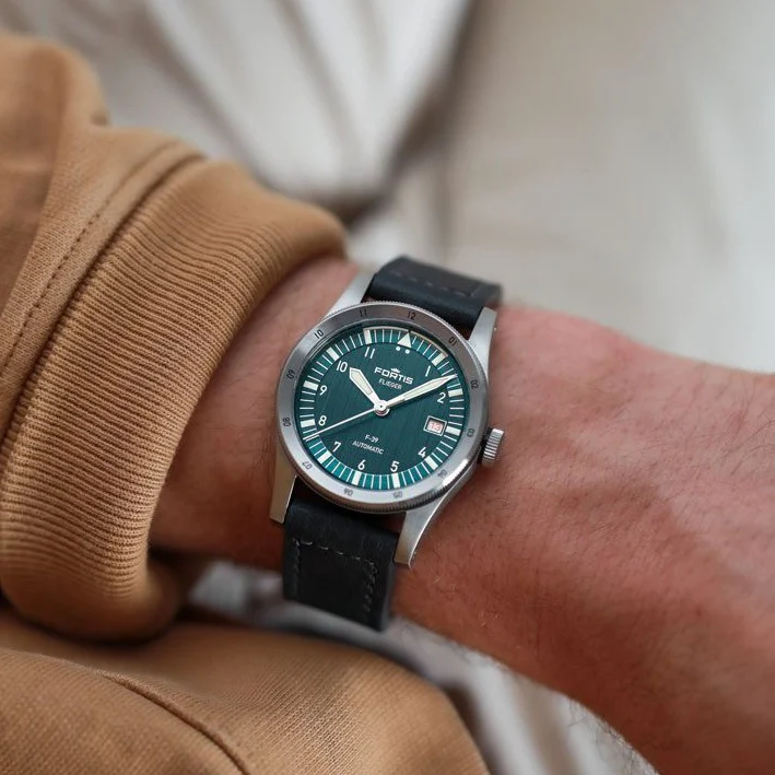 Fortis Flieger F-39 Automatic Petrol Watch - Image 2