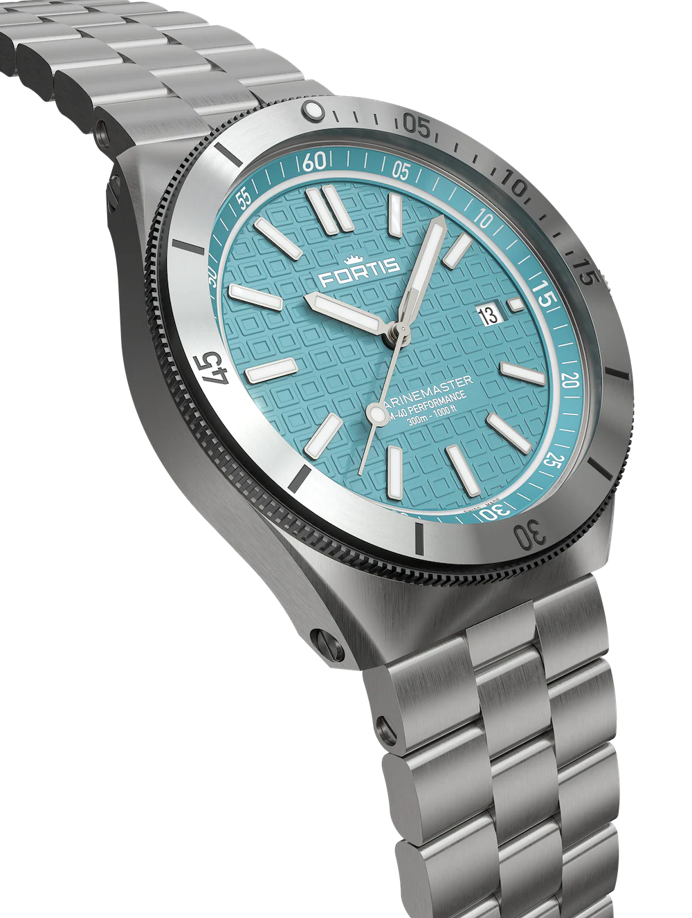 Fortis Marinemaster M-40 Serenity Blue Watch - Image 8