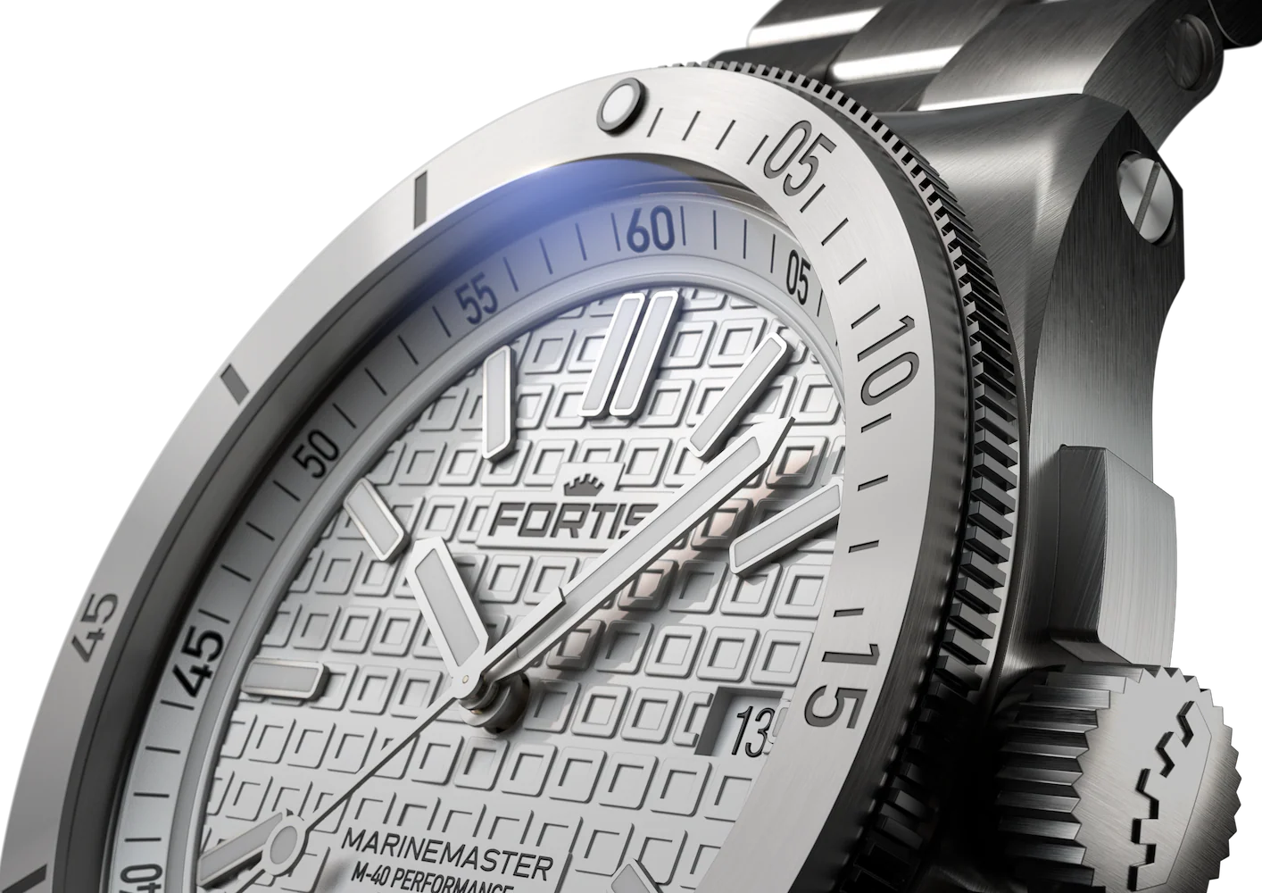 Fortis Marinemaster M-40 Snow White Watch - Image 3