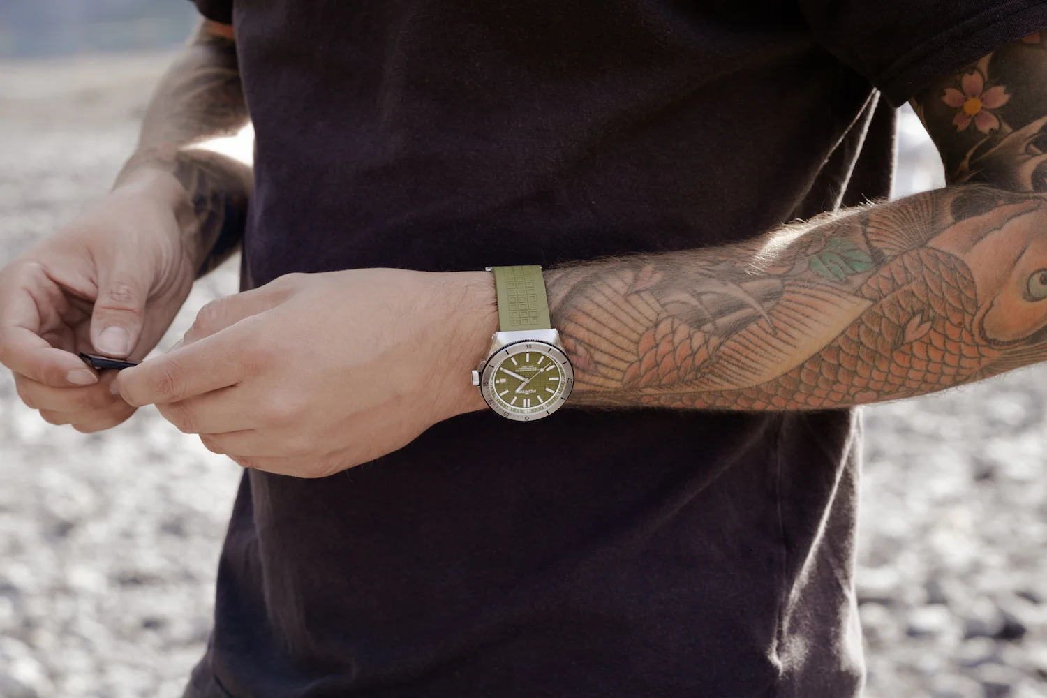 Fortis Marinemaster M-40 Woodpecker Green Watch - Image 11