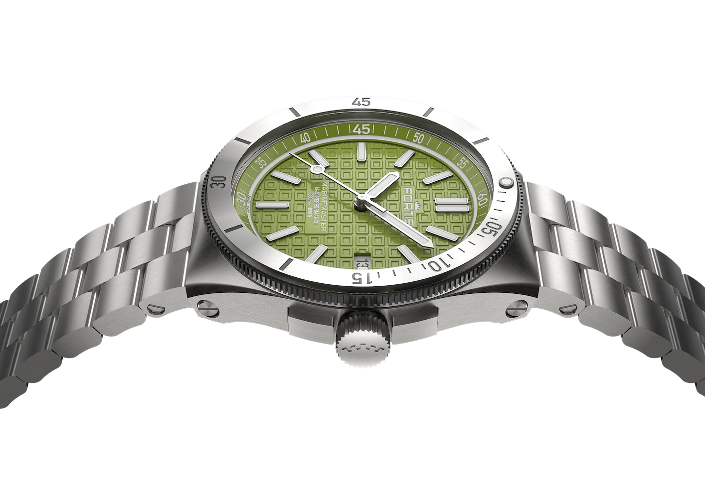Fortis Marinemaster M-40 Woodpecker Green Watch - Image 5