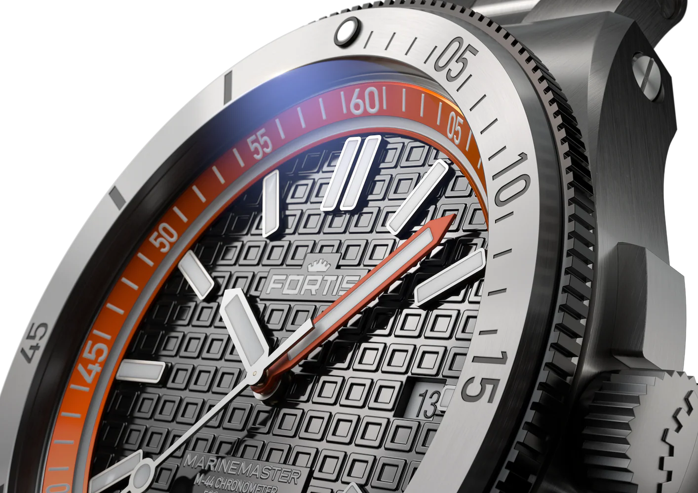 Fortis Marinemaster M-44 Amber Orange Watch - Image 2