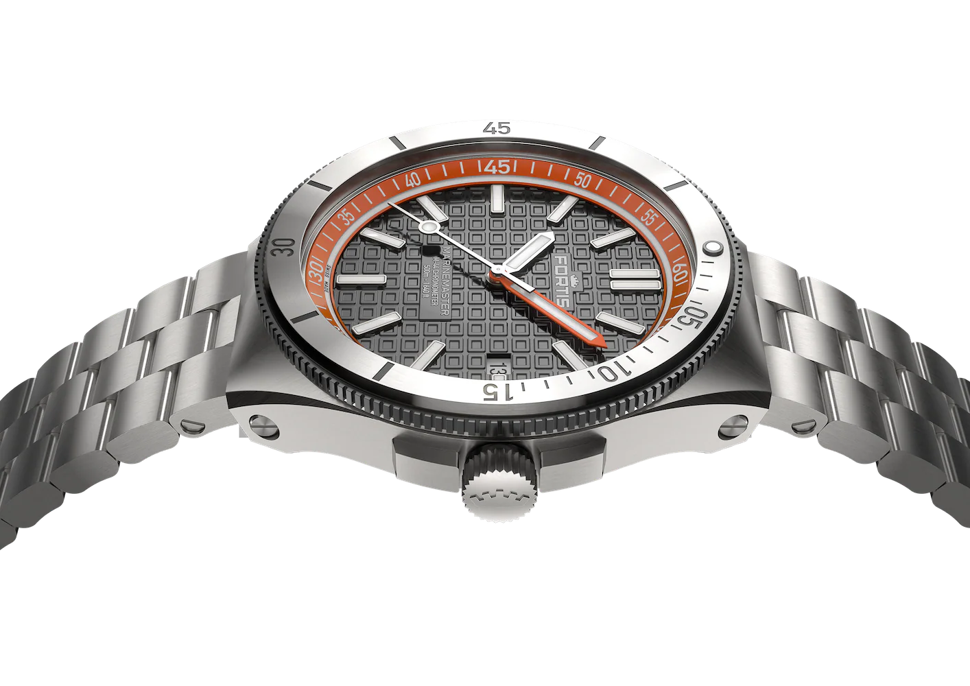 Fortis Marinemaster M-44 Amber Orange Watch - Image 5