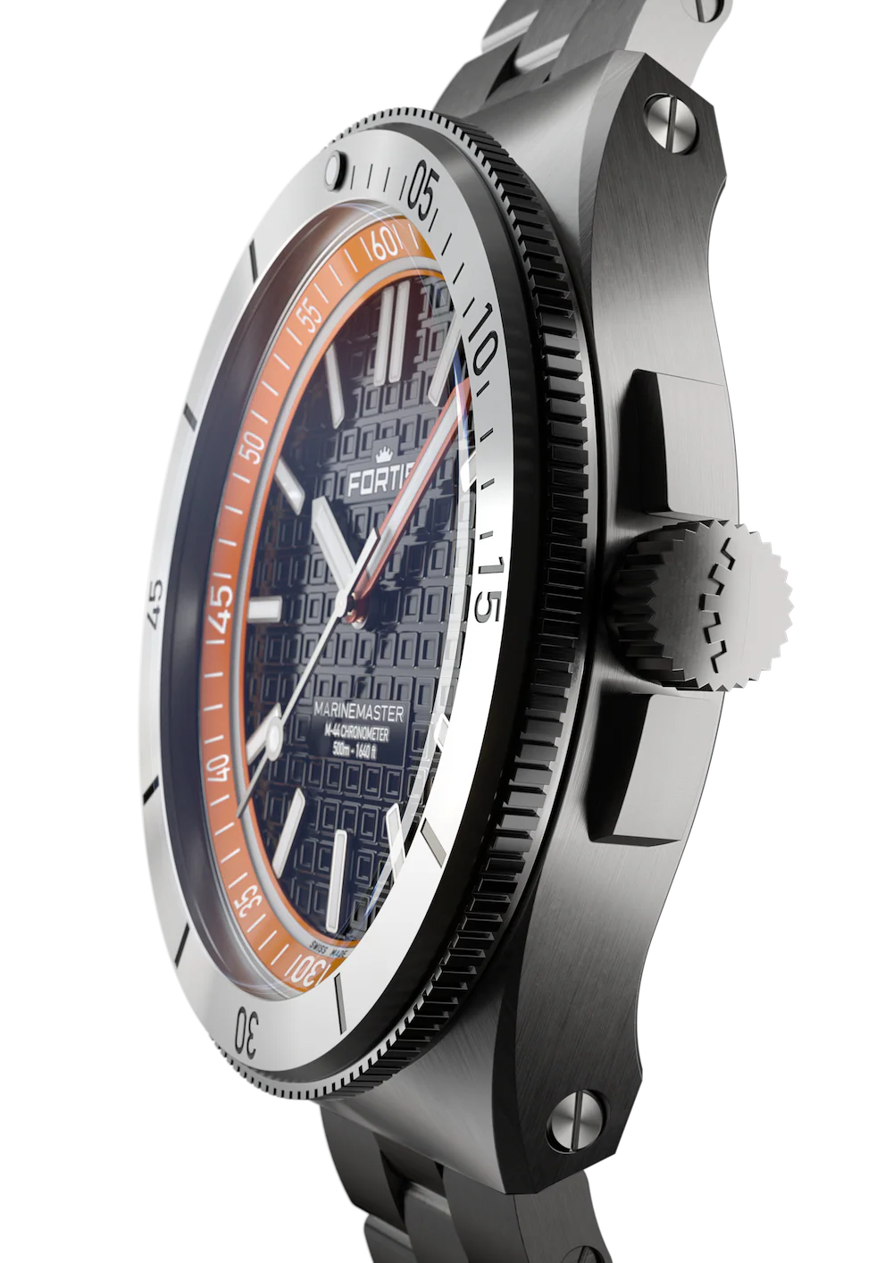 Fortis Marinemaster M-44 Amber Orange Watch - Image 7