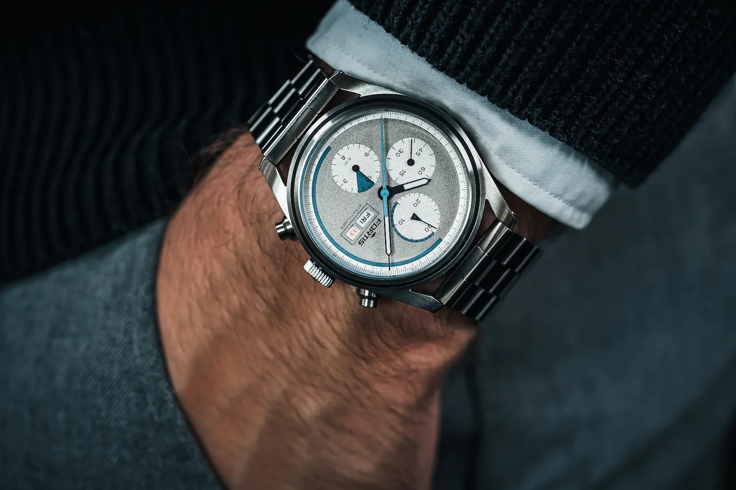 Fortis Stratoliner Cool Grey Bracelet Watch - Image 8