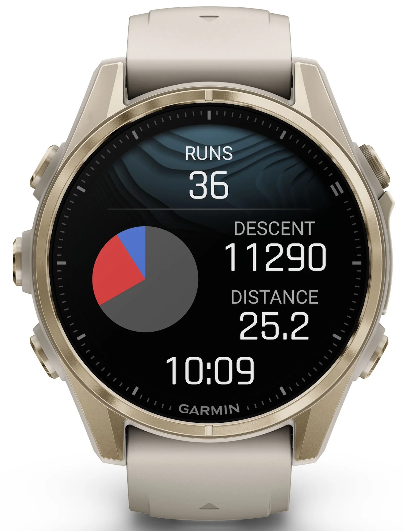 Garmin Fenix 8 43mm Sapphire AMOLED Soft Gold Fog Grey Watch - Image 5